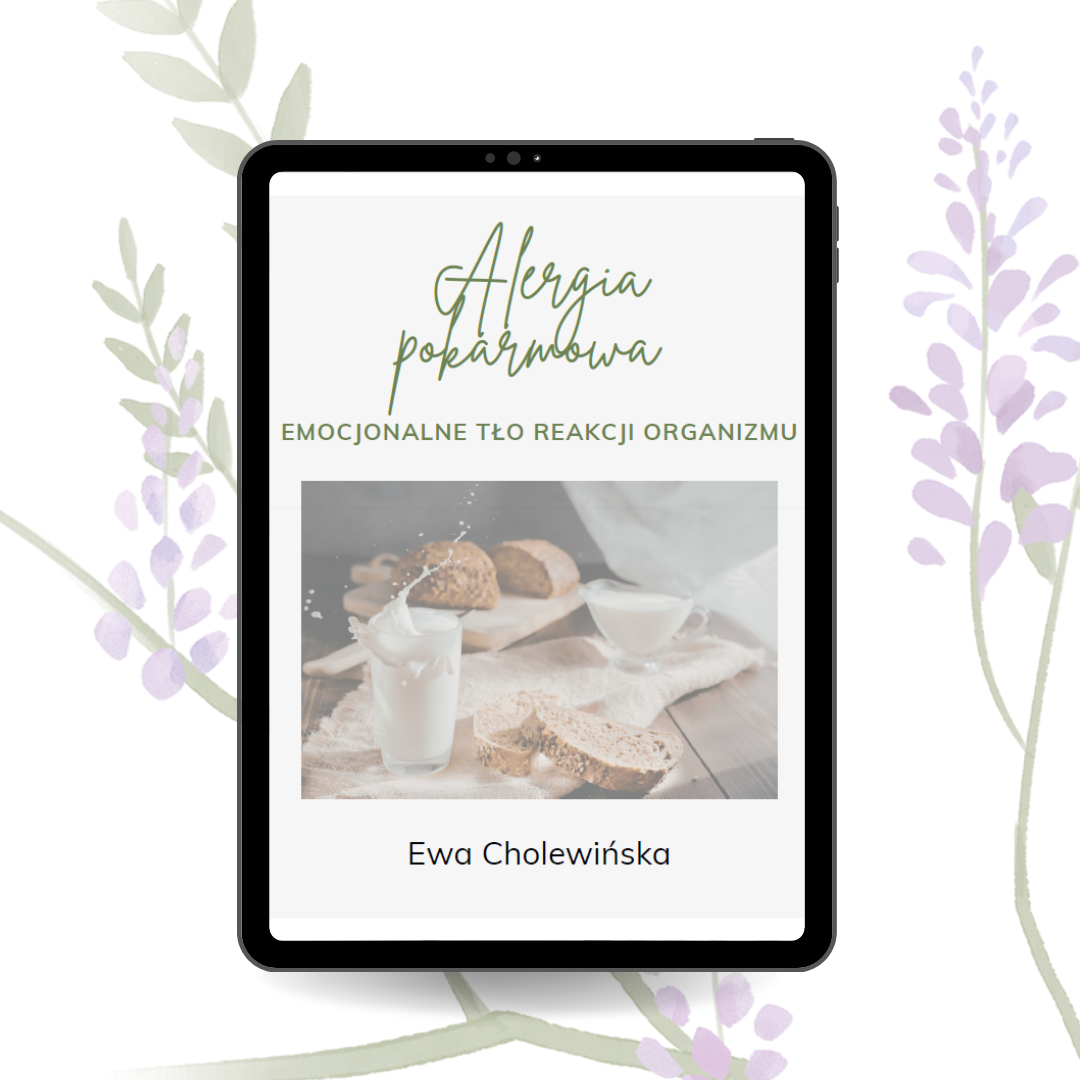 Mockup Ebooka Alergie pokarmowe. Emocjonalne tło reakcji organizmu
